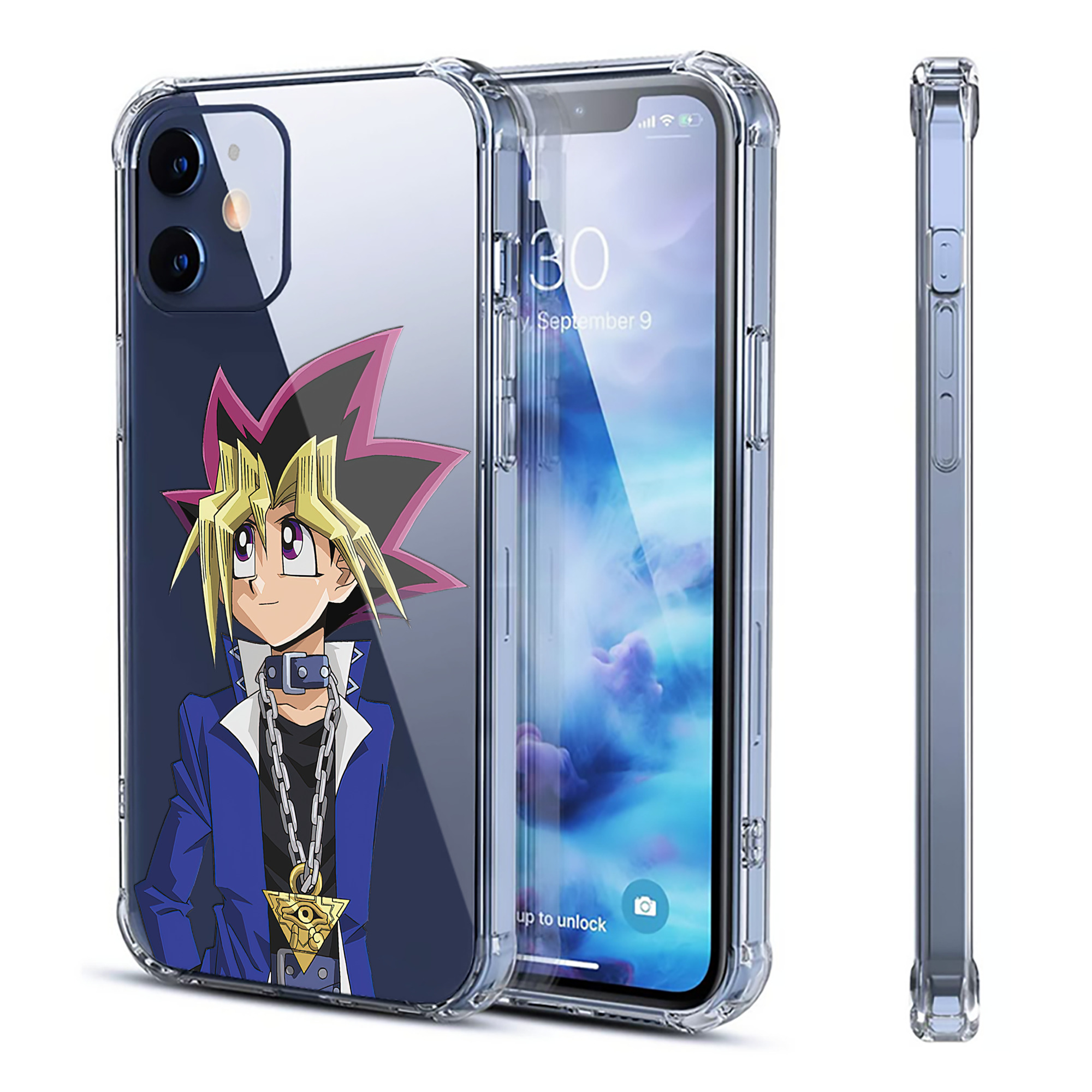 （画像用） 遊☆戯☆王 Yu-Gi-Oh! 【iPhone 12シリーズ対応】透明スマホケース（クリアソフトケース）